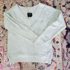 Mint Green Abercrombie V-neck Sweater